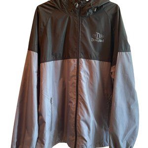 Mens/Unisex Disney Parks 1955 Black Gray Full Zip Up Windbreaker Size XL